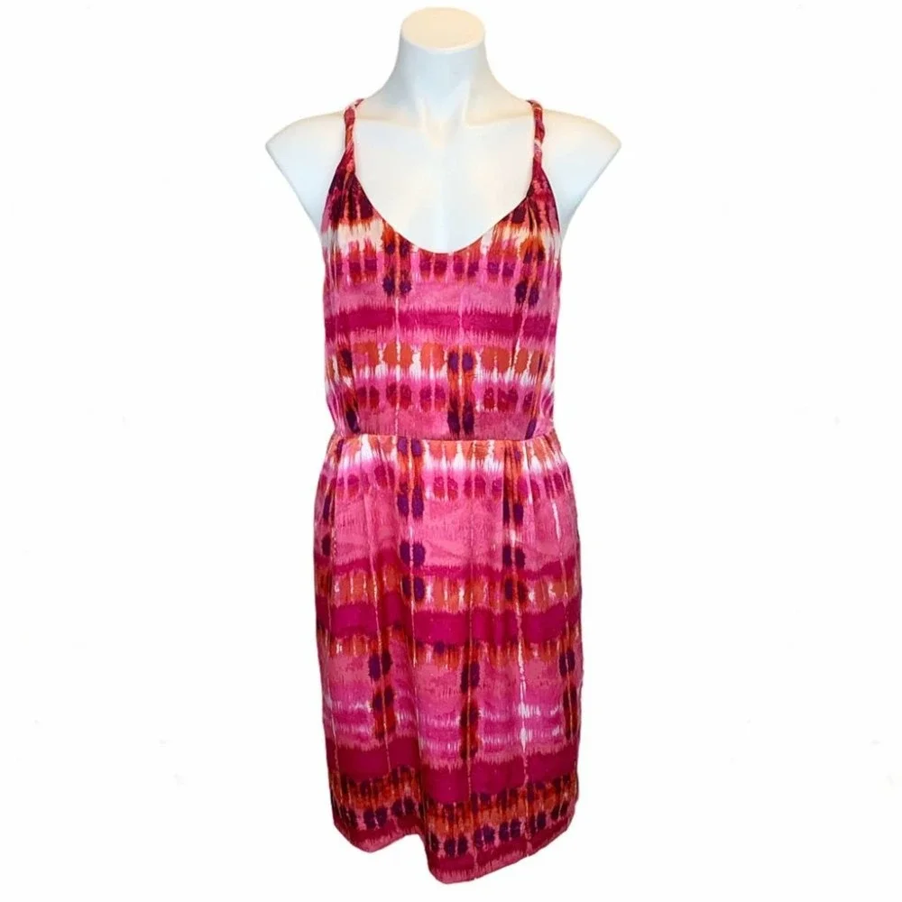 Banana Republic Ikat Silk Twist-Strap Sheath Dress - Picture 4 of 8